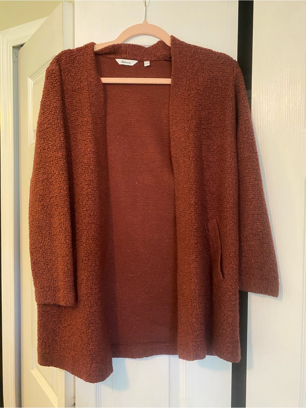 Reitmans Women’s Open-Front Cardigan - Rust Brown